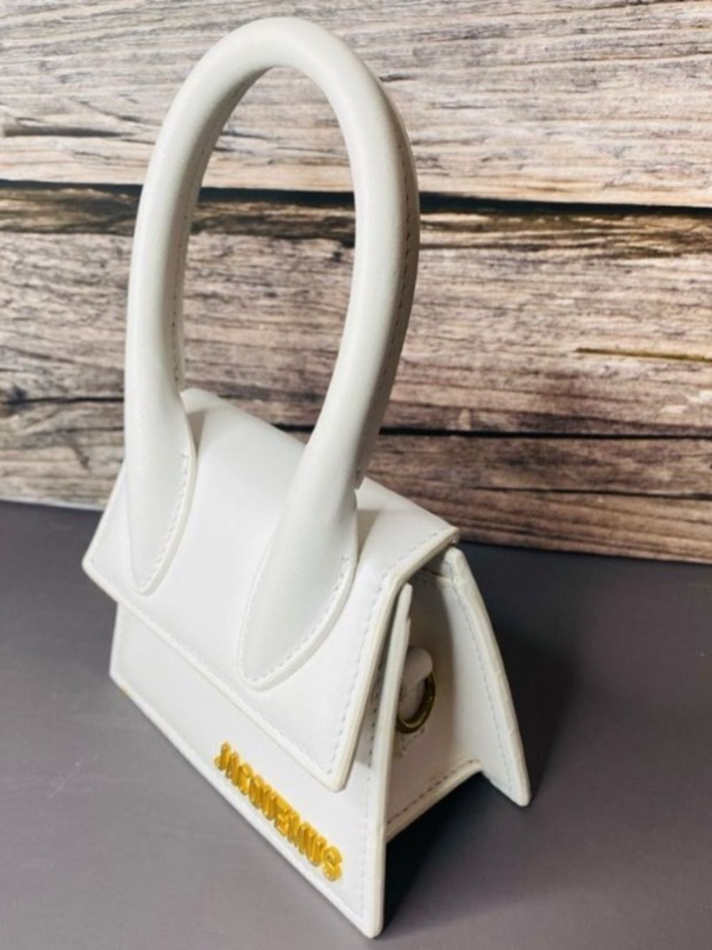 🛍️Jacquemus Authentic MINI Le Chiquito Elegant Cream/White Bag - Picture 8 of 14